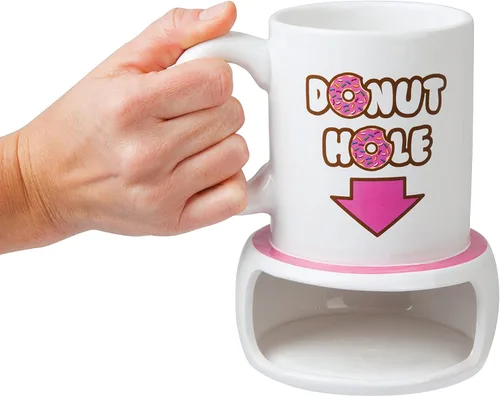 Vista 2 de Taza con agujero para donut, de Bigmouth Inc