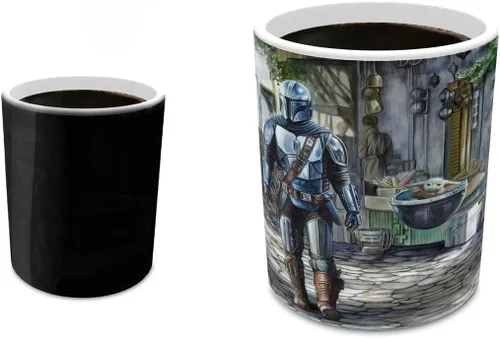 Vista 13 de Morphing Mugs Star Wars - The Book of Boba Fett - Un nuevo comienzo - Una taza sensible al calor de 16 onzas - Imagen completa revelada cuando se