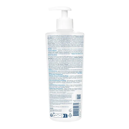 Vista 4 de Bioderma Atoderm - Crema de gel intensivo, hidratante corporal calmante para pieles sensibles secas a atópicas, hidratación 24 horas, 16.9 onzas