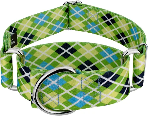 Vista 10 de Country Brook Petz - Collar de perro Martingala a cuadros de búfalo (1 1/2 pulgadas, mediano)