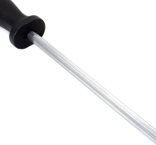 Vista 5 de Cuchillo de cocina de acero para afilar varilla de 12 pulgadas