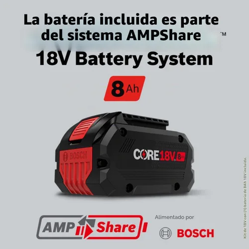 Vista 16 de Bosch GKS18V-26LB14 PROFACTOR 18V Blade-Left 7-1/4 Pulg. Kit de sierra circular con (1) batería de alto poder CORE18V 8 Ah
