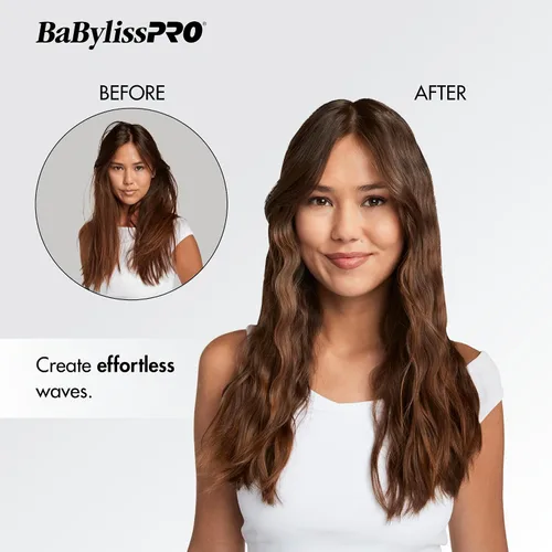Vista 5 de BabylissPRO Porcelana cerámica triple barril Waver, negro