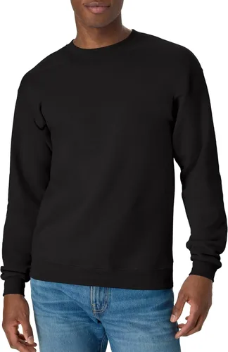 Vista 38 de Hanes Men's Sweatshirt, EcoSmart Fleece Crewneck Sweatshirt, Big & Tall Available, 1 or 2-Pack Marrón (Army Brown)