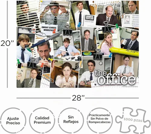 Vista 2 de AQUARIUS The Office - Rompecabezas de 1000 piezas con collage