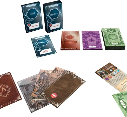 Vista 4 de Time Stories Madame EXPANSION - Sumérgete en Versalles del siglo XVII, juego de aventura, juego de estrategia cooperativa para niños y adultos, a