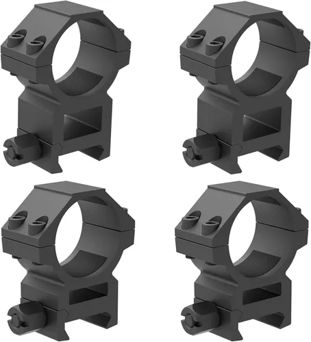 Vista 8 de 1 Inch Picatinny Scope Rings w/See-Thru Base, 1" Picatinny Scope Mount