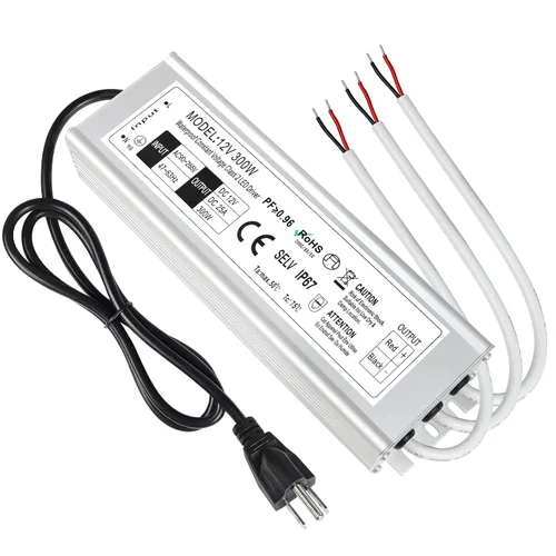 Vista 22 de LightingWill transformador impulsor LED 30 vatios, impermeable IP67, fuente de alimentación, 90-265V CA a 12V CC de baja tensión, adaptador