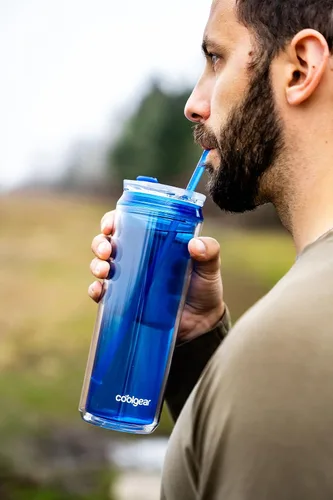 Vista 7 de COOL GEAR Paquete de 3 vasos modernos de 22 onzas con popote reutilizable, apto para lavavajillas, apto para vasos, a prueba de derrames, vaso