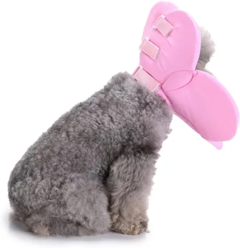 Vista 9 de Mipcase Collar de recuperación de perro para mascotas, tela isabelina, suave, lavable, cachorro, gato, tamaño l