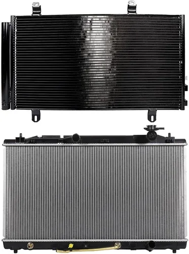 Vista 2 de SCITOO Radiador 2817 + condensador de CA 3396 apto para Toyota Avalon 2007-2011 para Toyota para Camry 2009-2015 para Toyota para Venza