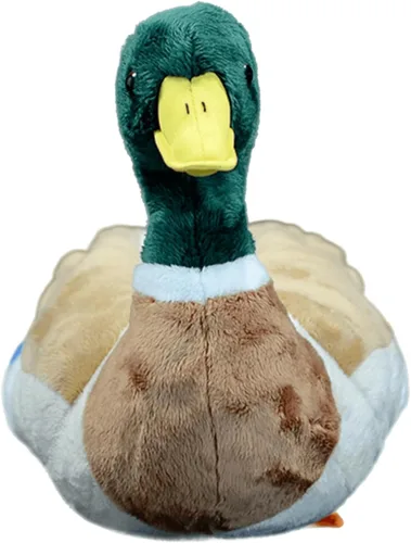 Vista 8 de FRANKIEZHOU Peluche realista de pato real de 12 pulgadas de largo, peluche de pato realista, juguetes de peluche de pato suave, regalos para niños