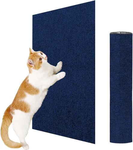 Vista 18 de ENONCI Protector de esquina de pared de sofá de 23.6 x 15.8 pulgadas para gatos de interior, protector de muebles antiarañazos contra arañazos