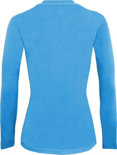 Vista 28 de Natural Uniforms Camiseta Under Scrub para mujer, cuello redondo, manga larga, paquete de 3, paquete múltiple de 3