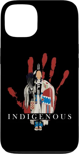 Vista 7 de Funda para iPhone 17 con diseño de sangre india de mano roja indígena nativa americana