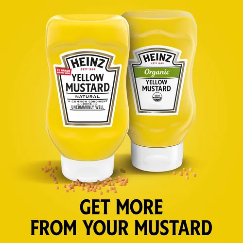 Vista 9 de Heinz Mostaza amarilla, 14 oz (396.89 g)