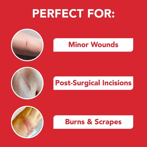 Vista 7 de All Health Kit de cuidado de heridas y suministros de primeros auxilios, 40 piezas para heridas de tamaño pequeño a mediano, uso profesional