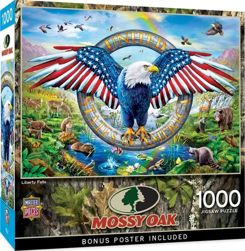 Vista 8 de MasterPieces Mossy Oak - Freedom for All - Rompecabezas de 1000 piezas