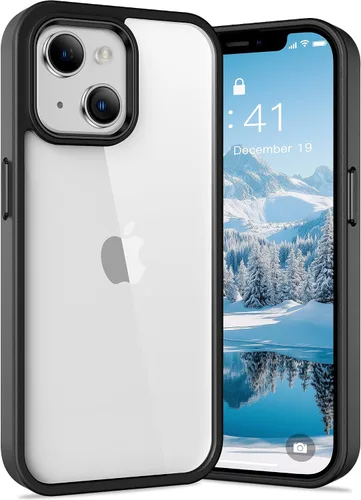 Vista 34 de Vakoo Funda transparente para iPhone 11 Pro Max, antiamarilleo, color negro