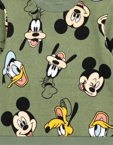 Vista 4 de Disney Mickey Mouse - Conjunto de sudadera y pantalones deportivos para niños pequeños