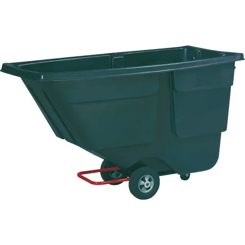 Vista 18 de Rubbermaid Commercial Products Camión volquete inclinable/carrito de basura/recolección de basura/reciclaje, 1/2 yarda cúbica, recolección de Negro