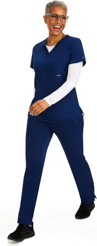Vista 3 de Healing Hands Under Scrubs - Camiseta médica de manga larga para mujer 5047 Melissa Underscrubs
