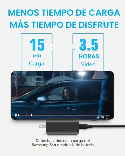 Vista 4 de NANAMI - Cargador de pared USB C de 30 W, adaptador de carga rápida PD3.0