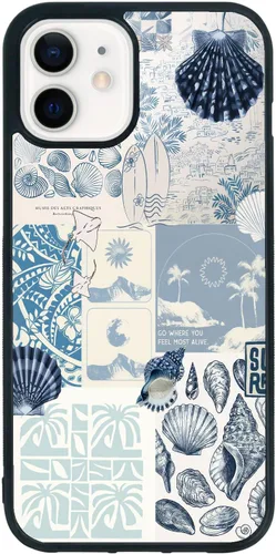 Vista 116 de Funda de teléfono Qizijio estilo azteca a prueba de golpes y protectora para iPhone 7/8/SE
