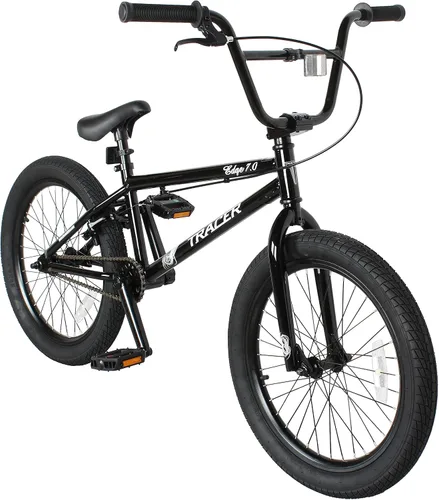 Vista 2 de Tracer Edge Freestyle - Bicicleta BMX para hombre y mujer, para principiantes y avanzados, marco de acero para adultos, ruedas de 20 pulgadas