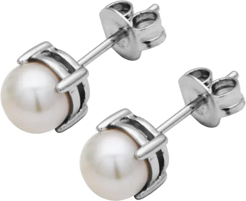 Vista 2 de Amazon Essentials Aretes redondos de plata de ley con piedra natal (anteriormente colección Amazon)