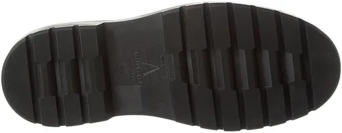Vista 4 de Aquatalia Botas Kent Chelsea para hombre fabricadas en Italia, piel de oveja de gamuza, forro de cuero, puntera redonda, suela de goma.