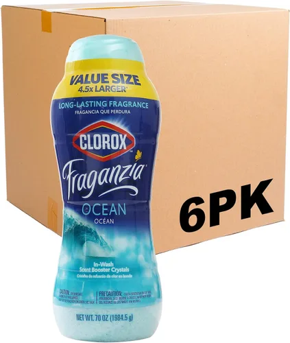 Vista 11 de Clorox Fraganzia Cristales Potenciadores de Aroma para Lavandería en Aroma de Madera de Cedro y Salvia - Perlas Perfumadas Frescas para el Lavado