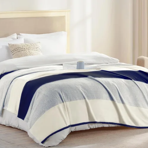 Vista 13 de Homelike Moment Manta de cama de forro polar, tamaño Queen, color gris, suave y esponjosa, manta grande de franela de felpa mullida y acogedora