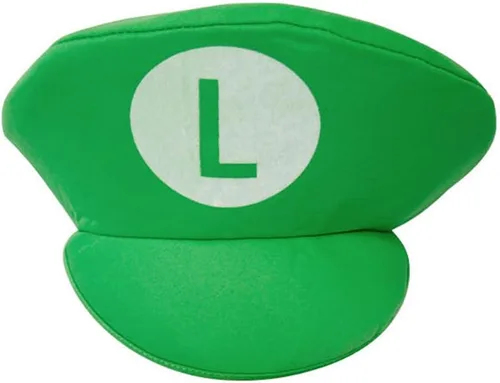 Vista 2 de IDOTTA Super Bros - Disfraz de fontanero para Halloween para niños y adultos, unisex, disfraz con sombreros de Luigi Bros, gorra, bigotes