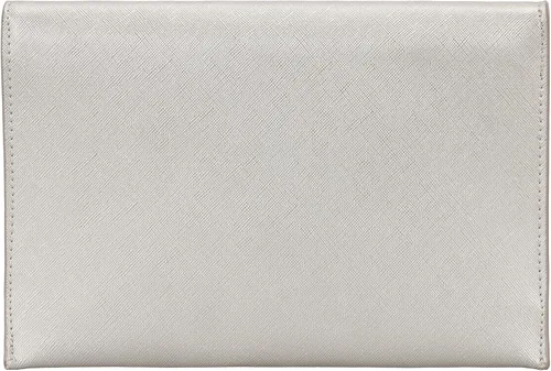 Vista 3 de Dexmay - Bolso de mano tipo sobre para mujer, tamaño mediano, de piel saffiano, plegable