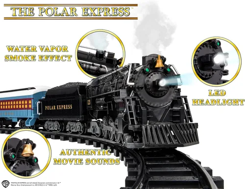 Vista 7 de [Usado] Lionel The Polar Express - Juego de tren a batería para niños a partir de 4 años