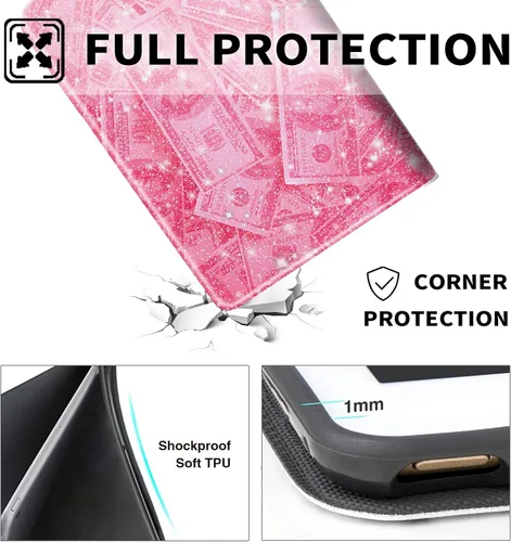 Vista 82 de Funda para tablet Kinlde Fire HD 10 (11ª generación 2021) Fire HD 10 Plus 2021, delgada, de piel sintética, con función atril, función atril