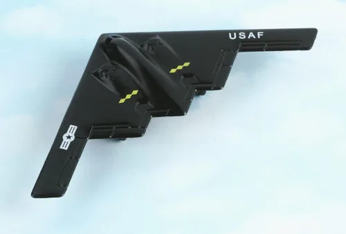 Vista 2 de Hot Wings B-2 Spirit Stealth Bomber Jet con pista conectable