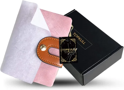 Vista 7 de TOPKULL - Carteras pequeñas de cuero plegable para mujer, mini billeteras delgadas Rfid para mujer, carteras delgadas y compactas con bolsillo