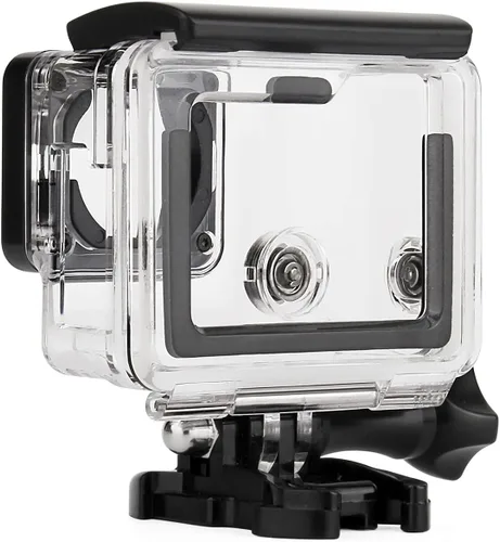 Vista 6 de Funda de esqueleto para GoPro Hero 4/3+/3 con soporte de trípode y hebilla de liberación rápida, fácil carga, apertura conectable, carcasa