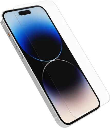 Vista 3 de OtterBox AMPLIFY - Protector de pantalla de cristal antimicrobiano con luz azul para iPhone 14 Pro (solamente), respuesta táctil impecable