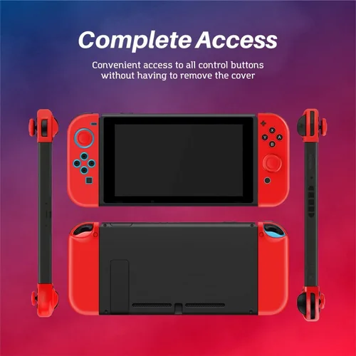 Vista 5 de TNP Joycon - Funda para Nintendo Switch - Funda de silicona Joy Con para Nintendo Switch y Switch OLED - Funda protectora para controlador