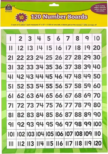 Vista 6 de Teacher Created Resources 120 tableros numéricos (20673)