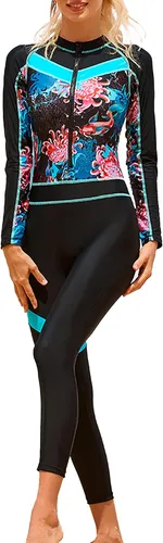Vista 6 de Aivtalk Traje de baño de buceo para mujer con protección solar de secado rápido para surf y buceo para verano 2023 XS-XL