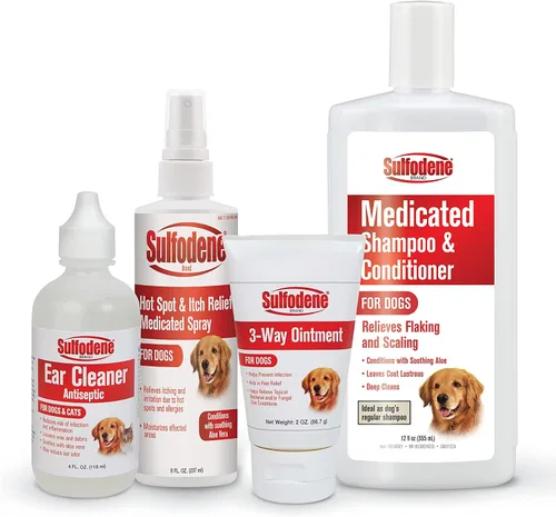 Vista 6 de Farnam Sulfodene Champú y acondicionador medicado para perros 12oz, blanco