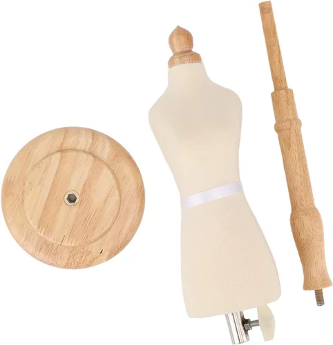 Vista 6 de Maniquí femenino para coser y hacer patrones, maniquí de exhibición ajustable con soporte de trípode para exhibición de ropa, tienda minorista, uso