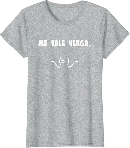 Vista 52 de Camisa Chistosa Funny Latin Shirt en español. Camiseta Asphalt Grey