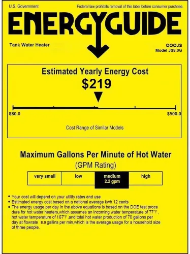 Vista 8 de calentador de agua caliente eléctrico instantáneo de 110V-120V 1440-1500W debajo de la cocina, tanque pequeño de 8.0 galones de almacenamiento