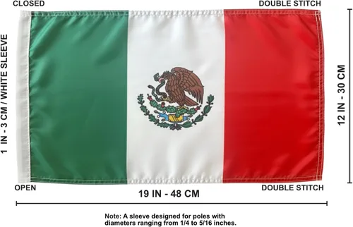 Vista 3 de JLP 3.5 pies de alto 1/4 en poste 19x12 en bandera látigo go kart fuera carretera fuera puerta deportes 4X4 Glamis PWC-ATV-UTV-SXS México