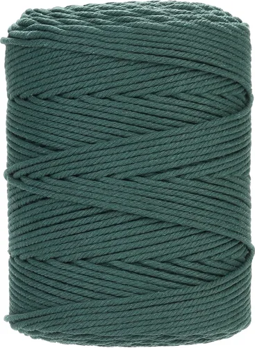 Vista 80 de Cuerda de macramé de 2 mm x 349 metros de cuerda de algodón natural para macramé, cuerda de macramé de color, cuerda de algodón suave, suministros